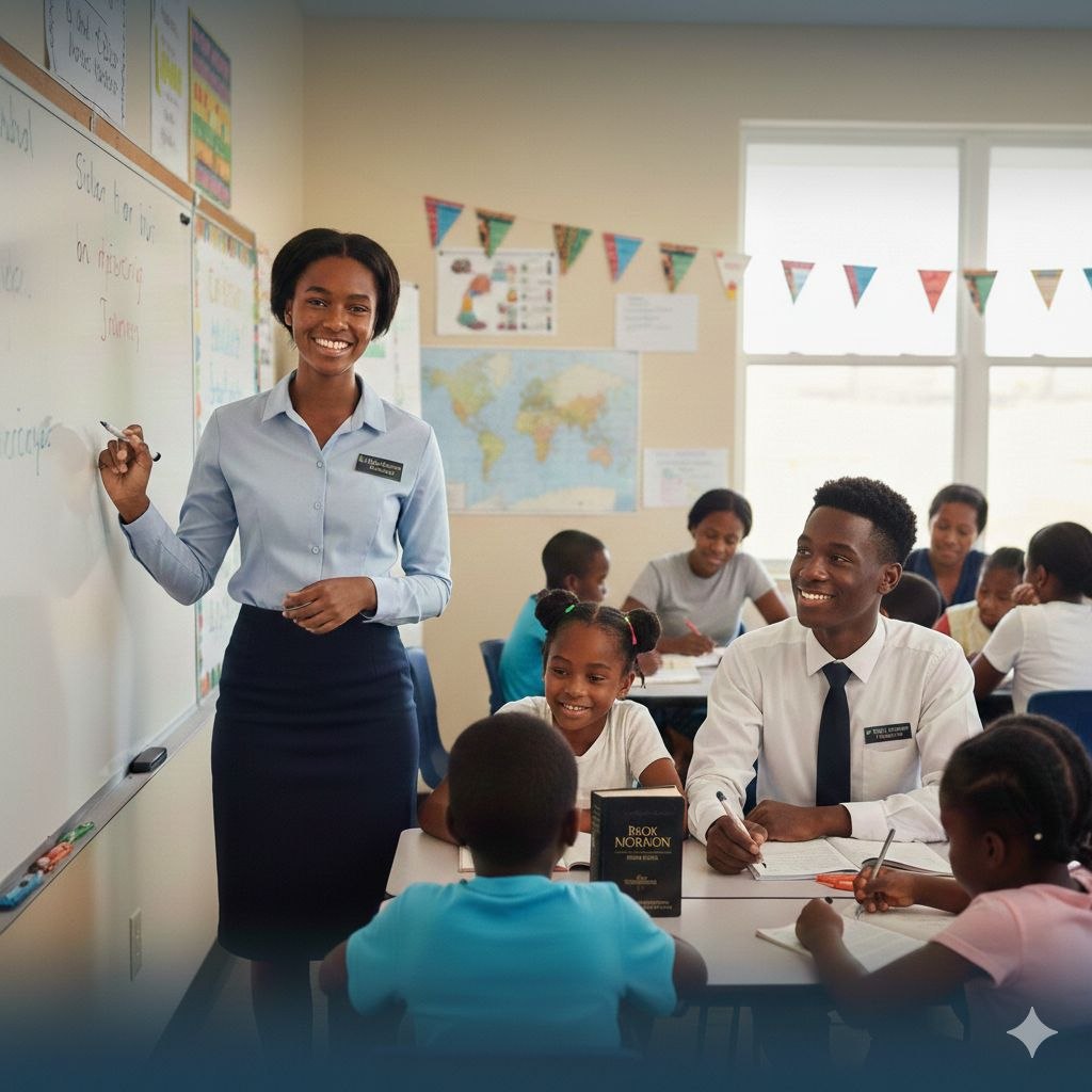 Young Christians learning and growing together